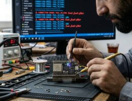 عیب‌یابی و رفع مشکل قطعی برد ESP32-C3 Super Mini