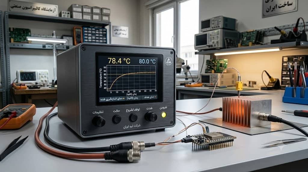دیمر المنت حرارتی صنعتی متصل به میکروکنترلر ESP32-C3