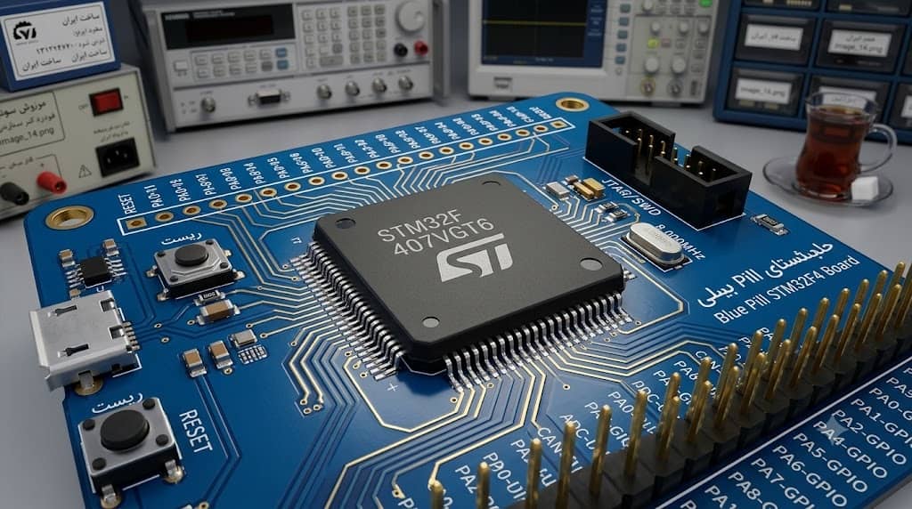 میکروکنترلر ۳۲ بیتی STM32 بر پایه معماری ARM برای طراحی بردهای الکترونیکی