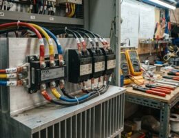 پل دیود قدرت صنعتی و هیت‌سینک در تابلو برق و اتوماسیون صنعتی اَدبینو