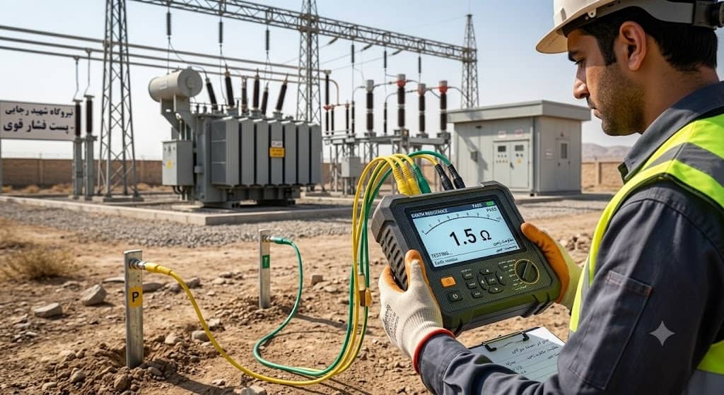 سنجش مقاومت چاه ارت با دستگاه ارت تستر دیجیتال در پلتفرم تخصصی اَدبینو