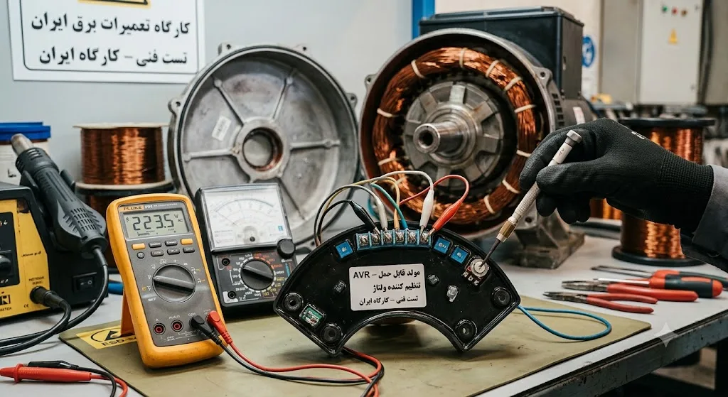 برد رگولاتور ولتاژ AVR موتور برق بنزینی و تجهیزات ژنراتور در اتوماسیون اَدبینو