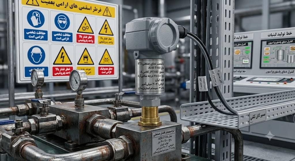پایش فرآیند حرارتی و سنجش دقیق دما با سنسور حرارتی صنعتی در پلتفرم تخصصی اَدبینو