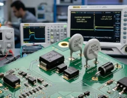 دیود TVS صنعتی و قطعات حفاظت در برابر شوک ولتاژ روی برد الکترونیکی در اتوماسیون اَدبینو